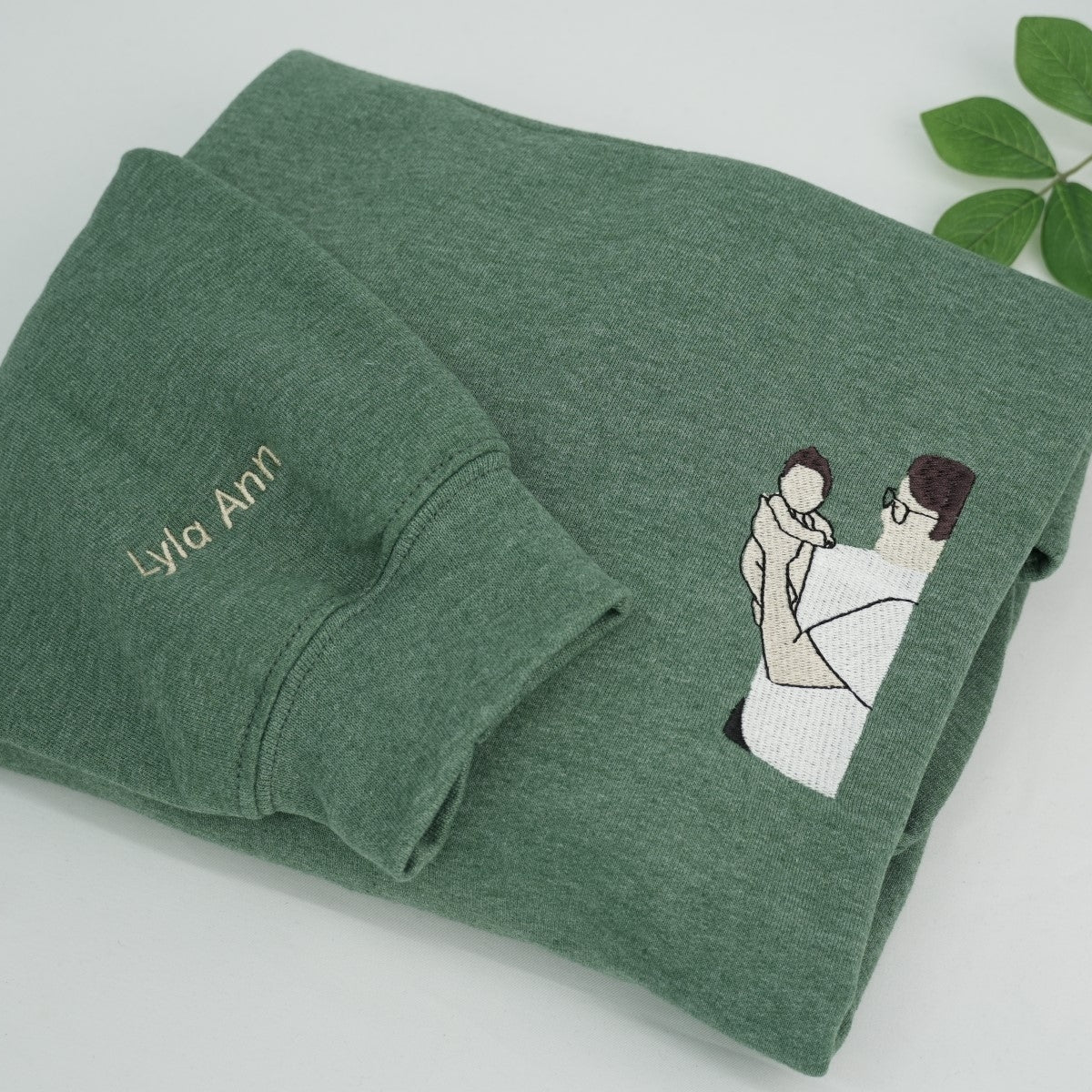 Dad Daughter Custom Hoodies - Girl Dad Embroidered Sweatshirts - Perfect Father's Day Gift From Daughter