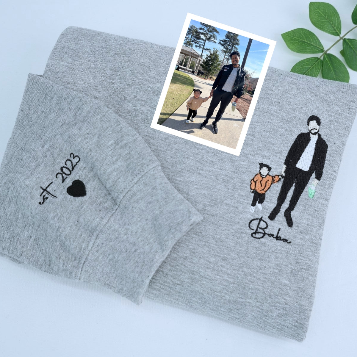 Dad Daughter Custom Hoodies - Girl Dad Embroidered Sweatshirts - Perfect Father's Day Gift From Daughter