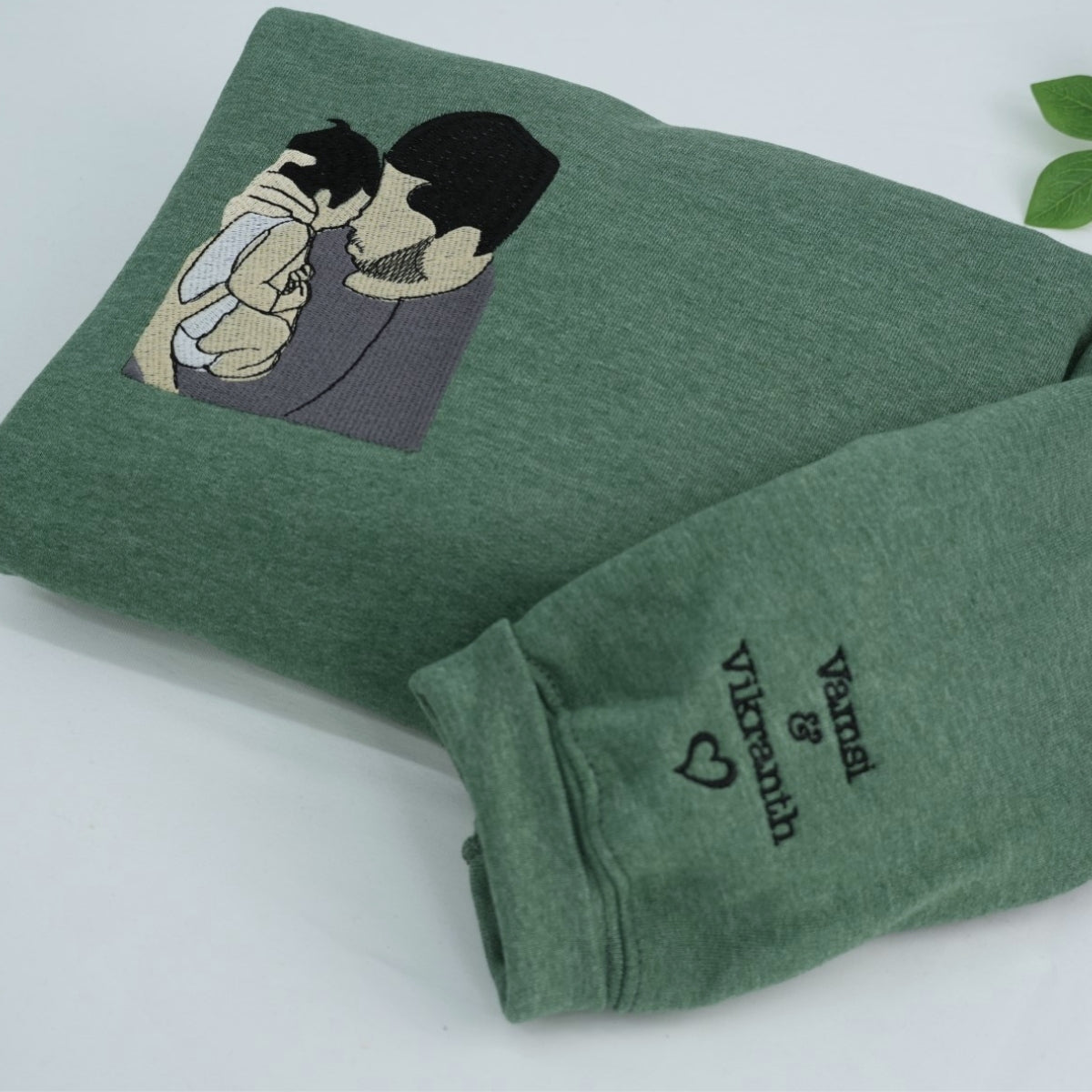 Dad Established Custom Hoodies - Father Baby Embroidered Sweatshirts With Est Year - Perfect New Dad Father's Day Gift