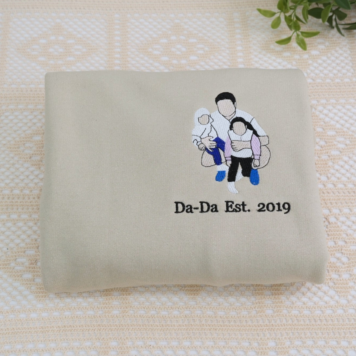 Dad Family Custom Hoodies - Father Embroidered Sweatshirts - Perfect New Dad & Father's Day Gift