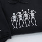Dancing Skeletons Halloween Hoodies - Custom Embroidered Personalized Halloween Sweatshirts