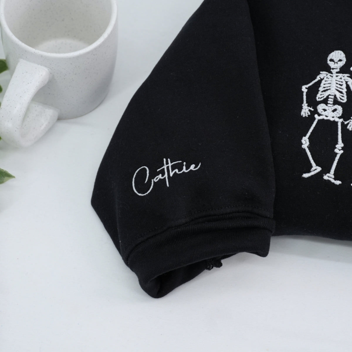 Dancing Skeletons Halloween Hoodies - Custom Embroidered Personalized Halloween Sweatshirts