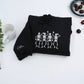 Dancing Skeletons Halloween Hoodies - Custom Embroidered Personalized Halloween Sweatshirts