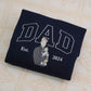 Devoted Dad Custom Hoodies - Caring Father Embroidered Sweatshirts - Perfect Father's Day Gift