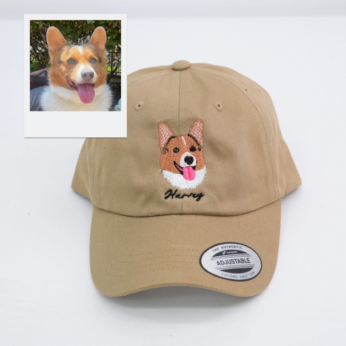 Dual Dog Portrait Embroidered Cap - Multi-Pet Family Accessory - Bonded Dog Pair Gift