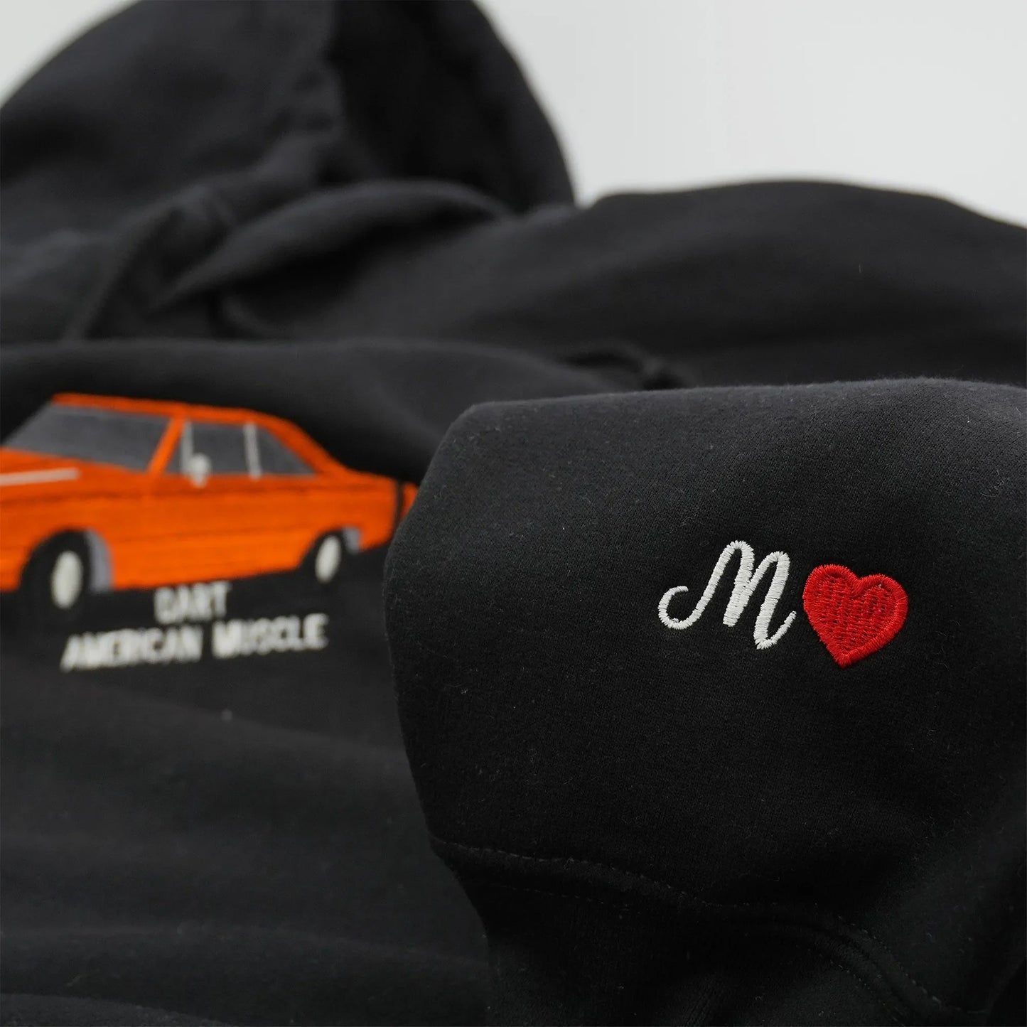 Custom Car Photo Embroidered Hoodie or Sweatshirt – Personalized Gift for Dad, Grandpa, or Car Lovers