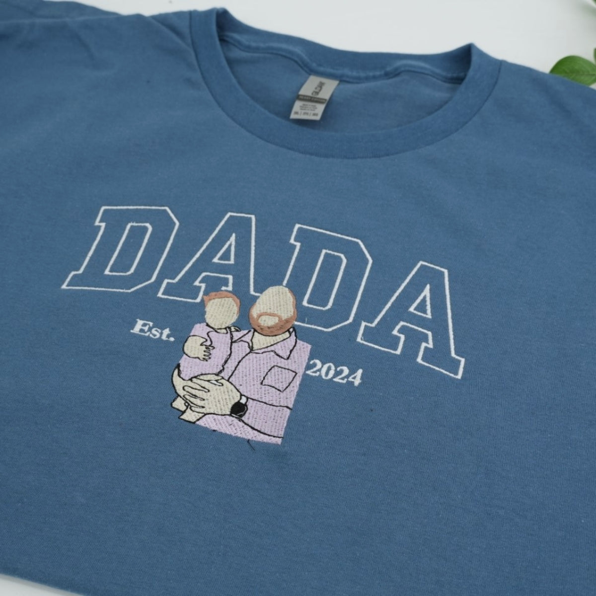 Father Daughters Custom Hoodies - Dad Kids Embroidered Sweatshirts - Perfect Father's Day Gift