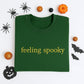 Feeling Spooky Custom Sweatshirts - Halloween Embroidered Apparel - Perfect Spooky Season Gift