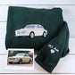 Custom Embroidered Trucker Hoodie from Your Photo, Personalized Gift for Truck Lover