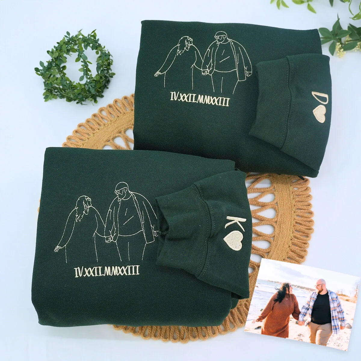 Sweatshirt or Hoodies with Pictures On Them, Custom Embroidered Gift Ideas for Married Couples