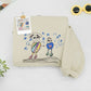 Good Vibes Custom Child Artwork Embroidered Sweatshirts - Kids Drawing to Embroidery - Positive Vibes Gift