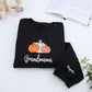 Grandmama Custom Sweatshirt - Fall Pumpkin Embroidered Hoodie - Perfect Grandma Halloween Gift
