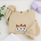 Halloween Coffee Ghost Hoodies - Cute Spooky Ghosts Coffee Lovers Embroidered Sweatshirts - Perfect Halloween Gift