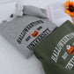 Halloween College Hoodie - Embroidered Pumpkin University Sweatshirt - Vintage Campus Halloween Apparel