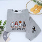 Halloween Custom Sweatshirts - Spooky Goose Embroidered Design - Cute Halloween Apparel