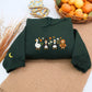 Halloween Geese Custom Sweatshirts - Spooky Goose Embroidered Apparel - Perfect Cute Halloween Gift