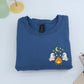 Halloween Ghost Campfire Custom Hoodies - Spooky Camping Embroidered Sweatshirts - Perfect Cozy Halloween Gift