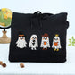 Halloween Ghost Custom Hoodies - Spooky Embroidered Sweatshirts - Perfect Halloween Gift