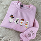 Halloween Ghost Custom Hoodies - Spooky Embroidered Sweatshirts - Perfect Halloween Gift