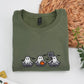 Halloween Ghost Custom Sweatshirts - Cute Boo Embroidered Hoodies - Perfect Spooky Season Family Gift
