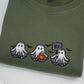 Halloween Ghost Custom Sweatshirts - Cute Boo Embroidered Hoodies - Perfect Spooky Season Family Gift