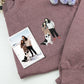 His Hers Custom Picture Hoodies - Personalized Photo Embroidered Couples Sweatshirts Gift