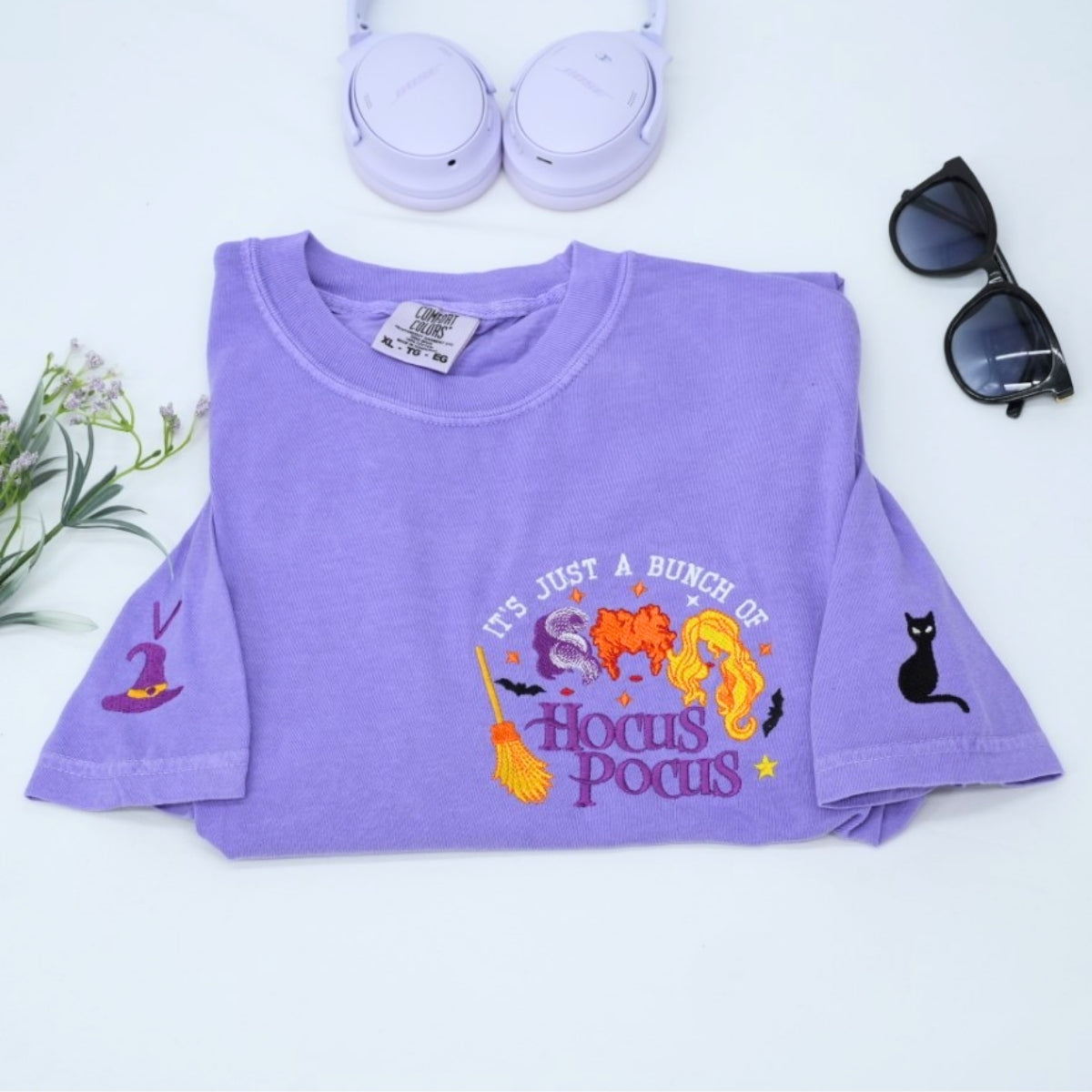 Hocus Pocus Halloween Sweatshirts - Custom Embroidered Fall Apparel - Perfect Halloween Gift