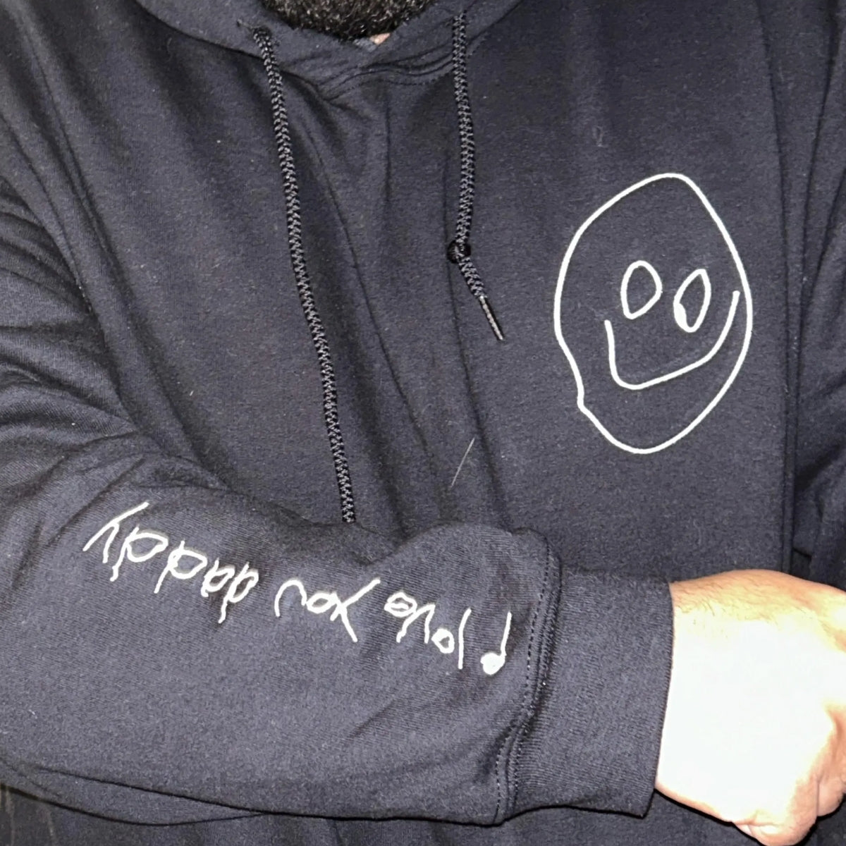 I Love You Mommy Embroidered Sweatshirts - Custom Child Handwriting Hoodies - Perfect Mother's Day Gift