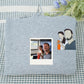 Matching Photo Embroidered Hoodies - Custom Couples Memory Sweatshirts - Perfect Anniversary Gift