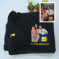 Matching Photo Embroidered Hoodies - Custom Couples Memory Sweatshirts - Perfect Anniversary Gift