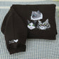 Multi Cat Portrait Hoodies - Custom Pet Face Embroidered Sweatshirts - Personalized Cat Family Gift