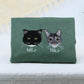 Multi Cat Portrait Hoodies - Custom Pet Face Embroidered Sweatshirts - Personalized Cat Family Gift