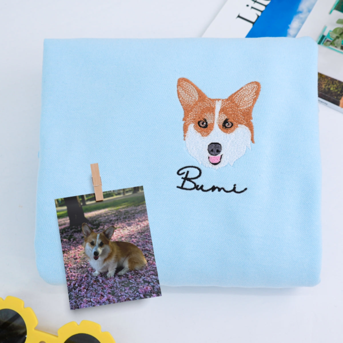 Multiple Pet Portrait Hoodies - Custom Dog Face Embroidered Sweatshirts - Multi Pet Parent Gift