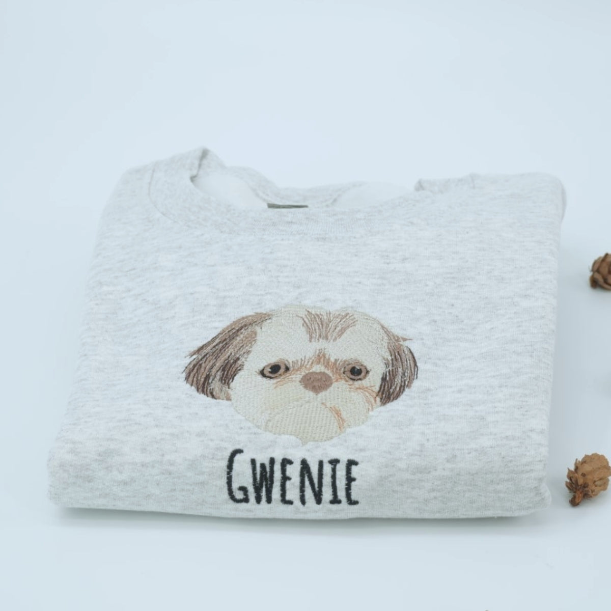 Multiple Pet Portrait Hoodies - Custom Dog Face Embroidered Sweatshirts - Multi Pet Parent Gift