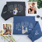 New Dad Custom Hoodies - Father Baby Embroidered Sweatshirts - Perfect First Father's Day Gift