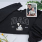 New Dad Custom Hoodies - Father Baby Embroidered Sweatshirts - Perfect First Father's Day Gift