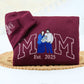 New Mom Custom Hoodies - Mother Baby Embroidered Sweatshirts - Perfect New Mother Gift