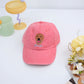Personalized Dog Photo Embroidered Cap - Custom Pet Portrait Name Accessory - Dog Parent Lover Gift