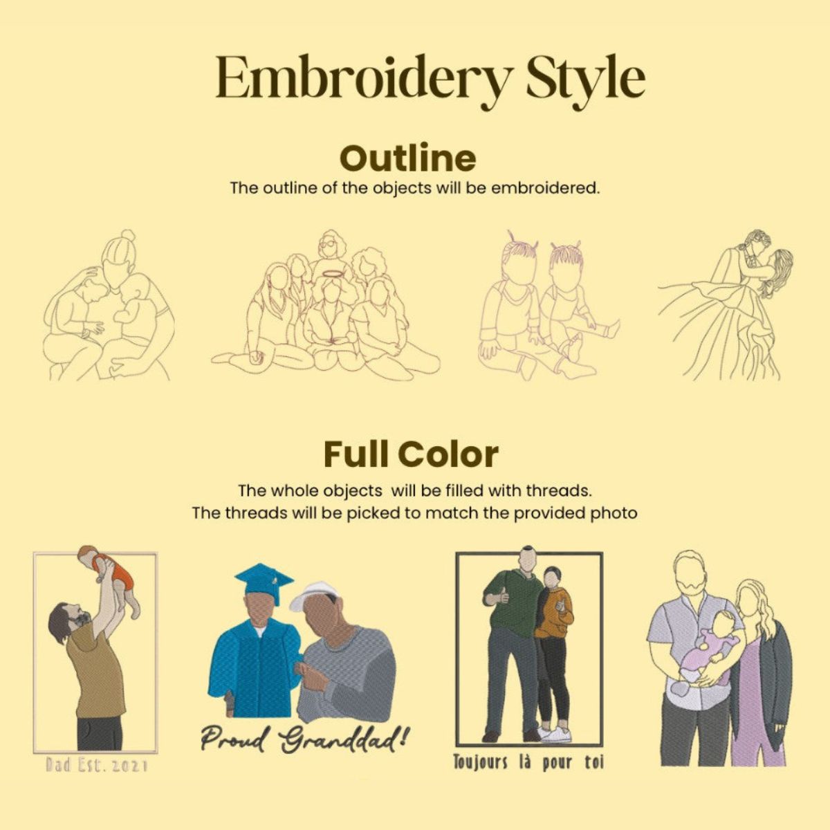 Personalized Portrait Father's Day Gifts for Father and Son Sweatshirts, Hoodies