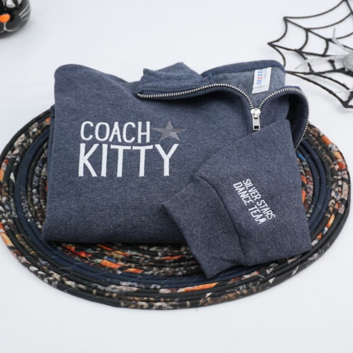 Personalized Coach Quarter Zip Hoodies - Custom Coaching Embroidered Apparel - Perfect Coach Gift