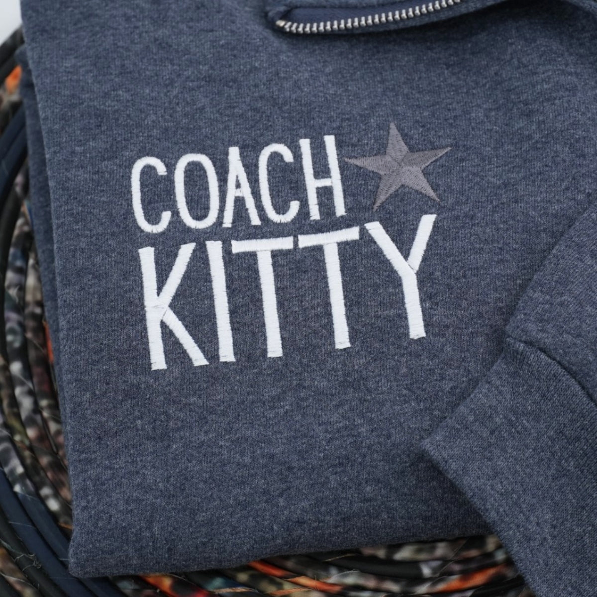 Personalized Coach Quarter Zip Hoodies - Custom Coaching Embroidered Apparel - Perfect Coach Gift