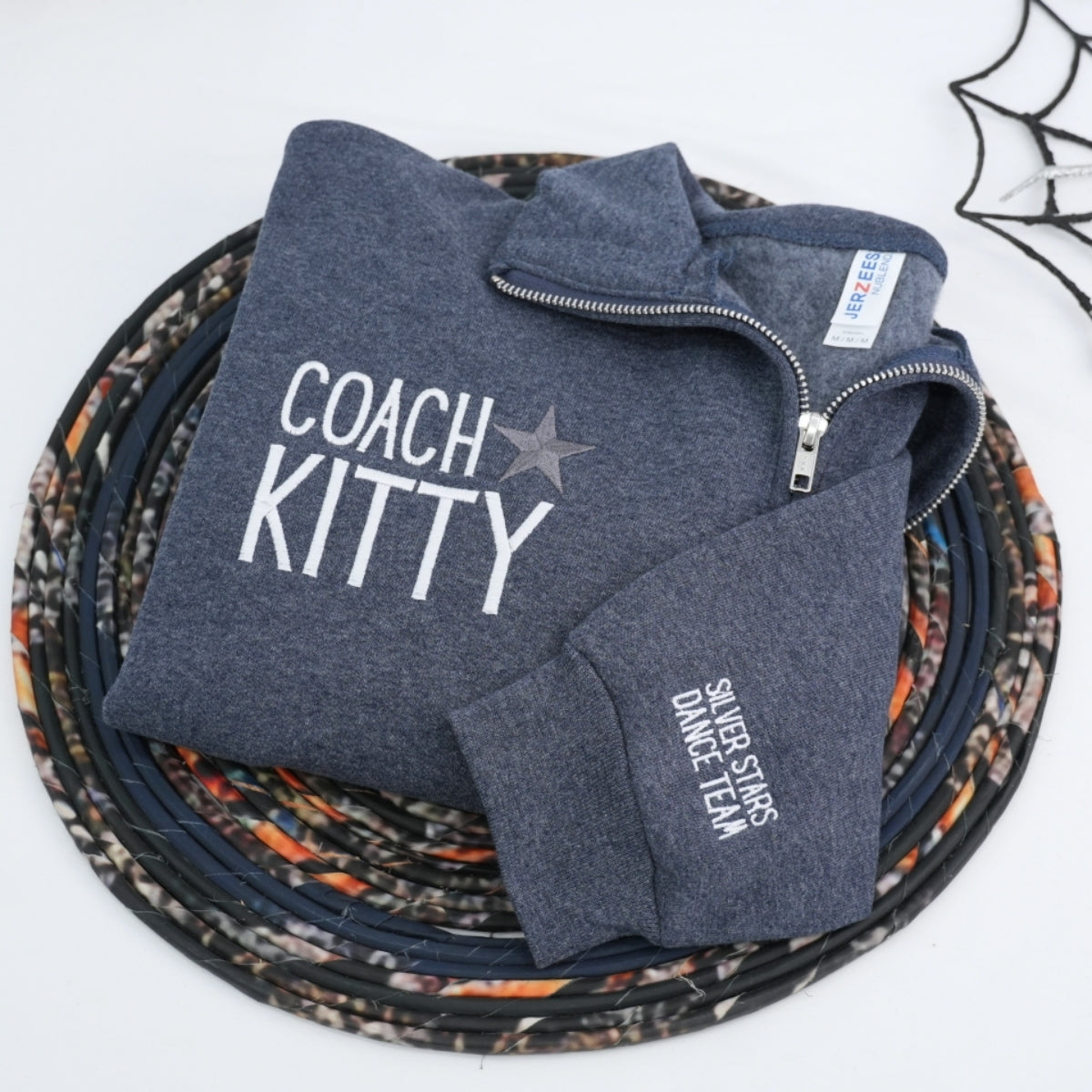 Personalized Coach Quarter Zip Hoodies - Custom Coaching Embroidered Apparel - Perfect Coach Gift