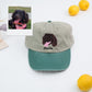Personalized Dog Face Embroidered Cap - Custom Pet Portrait Name Accessory - Dog Parent Lover Gift