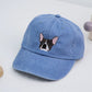 Personalized Dog Face Embroidered Cap - Custom Pet Portrait Name Accessory - Dog Parent Lover Gift