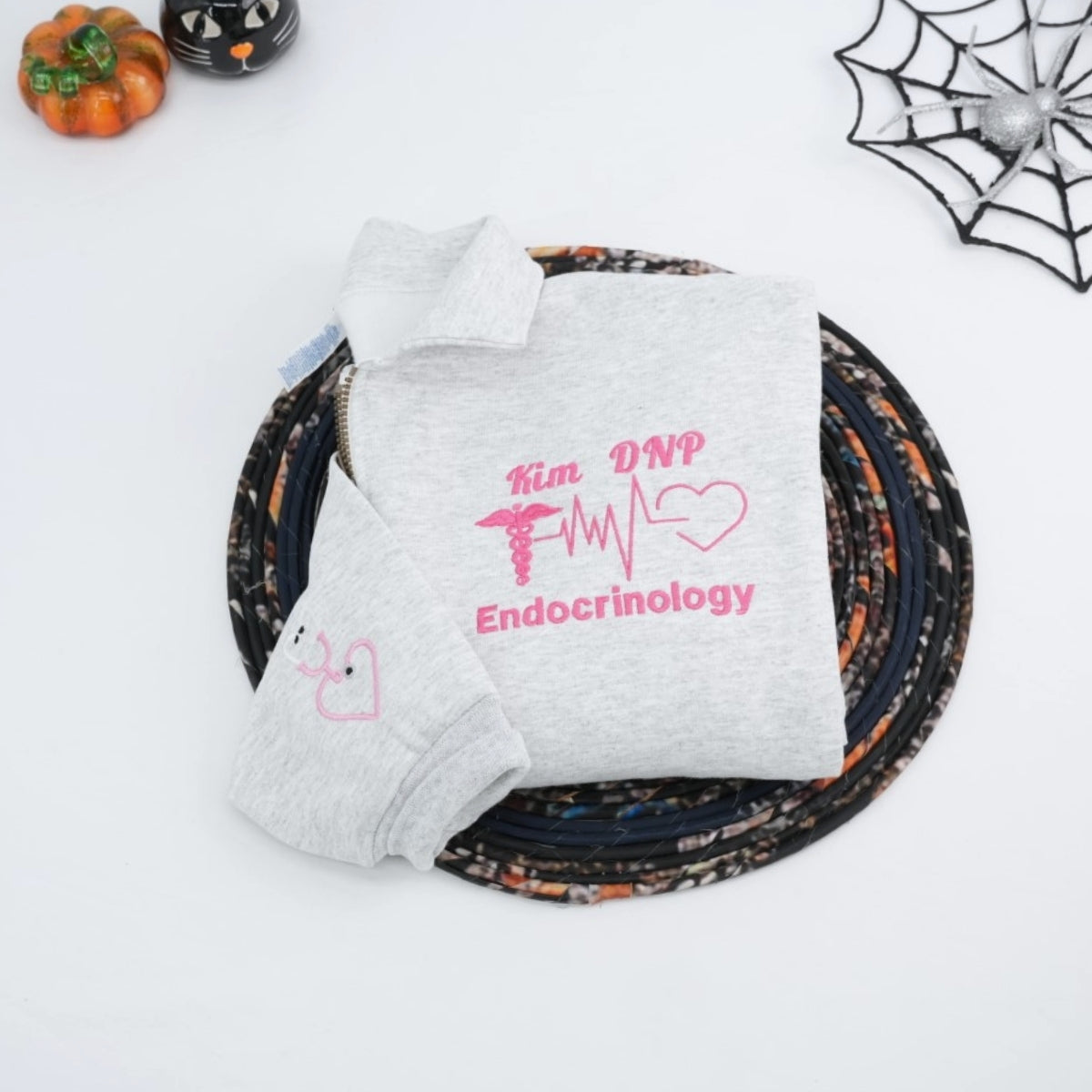 Personalized Medical Quarter-Zip - Custom Healthcare Professional Embroidered Apparel - Perfect Nurse Practitioner Gift