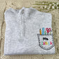 Personalized Teacher Zip Up Hoodies - Custom Name Embroidered Sweatshirts - Perfect Educator Gift