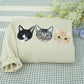 Pet Portrait Custom Hoodies - Cat Face Embroidered Sweatshirts with Names - Premium Cat Lover Gift