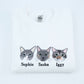 Pet Portrait Sweatshirts - Custom Pet Names Embroidered Apparel - Minimalist Pet Parent Gift