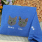 Pet Portrait Sweatshirts - Custom Pet Names Embroidered Apparel - Minimalist Pet Parent Gift