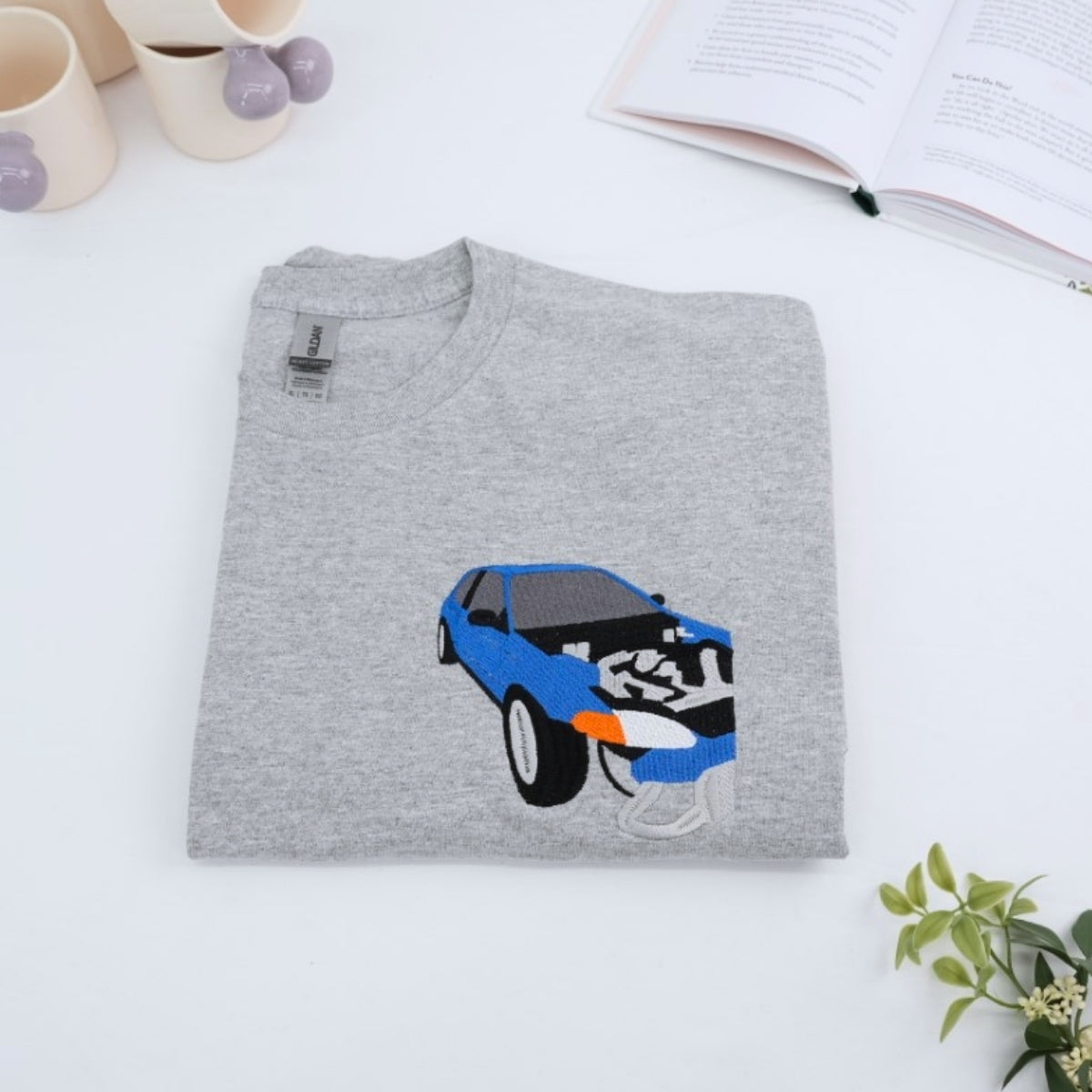 Racing Enthusiast Custom T-Shirt - Race Car Embroidered Shirt - Perfect Auto Racing Gift